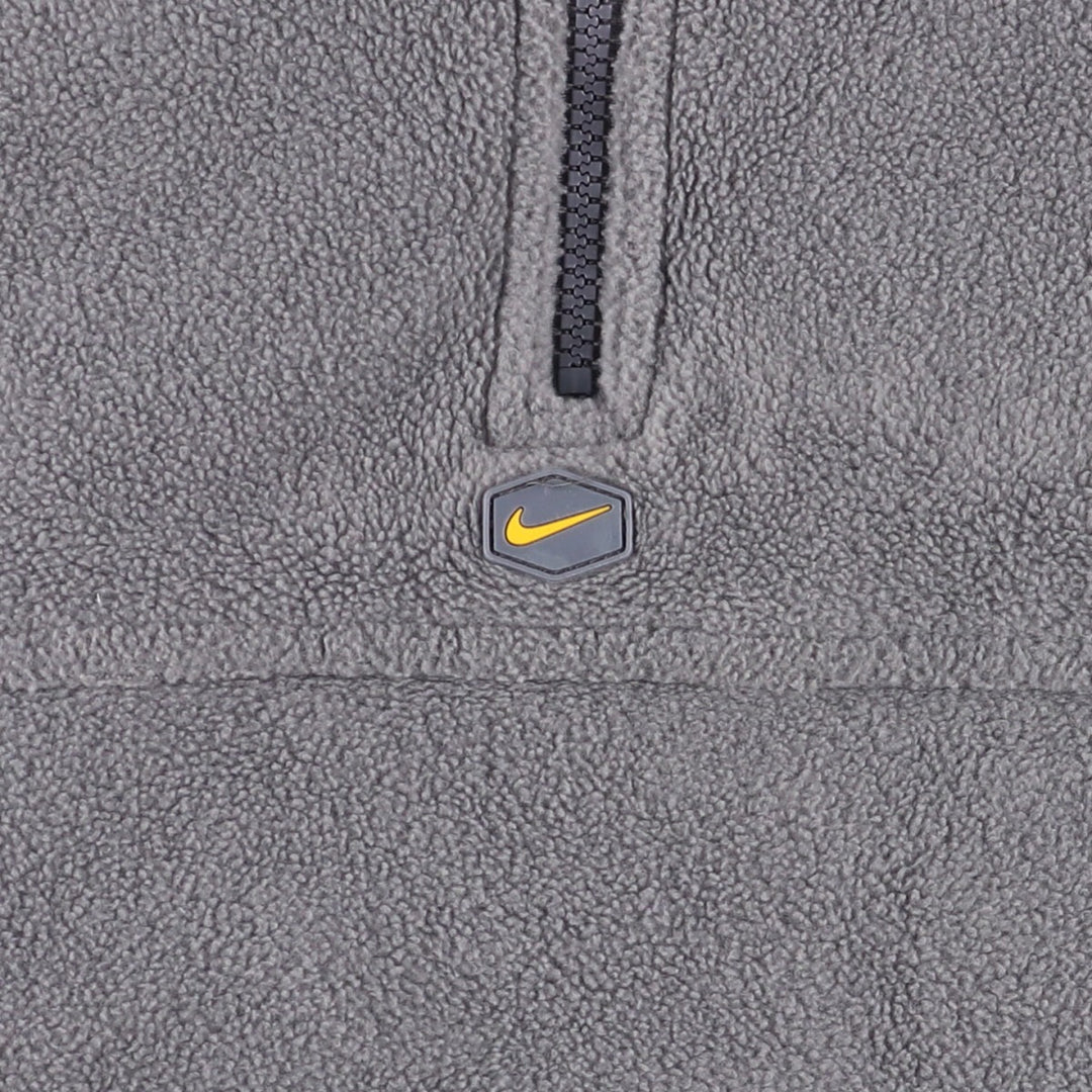 2000'S Nike reversible half-zip hooded ripstop warm-up pullover, men's size M polyester black type Vintage Second Hand