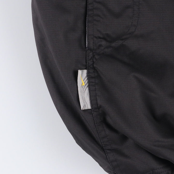 2000'S Nike reversible half-zip hooded ripstop warm-up pullover, men's size M polyester black type Vintage Second Hand