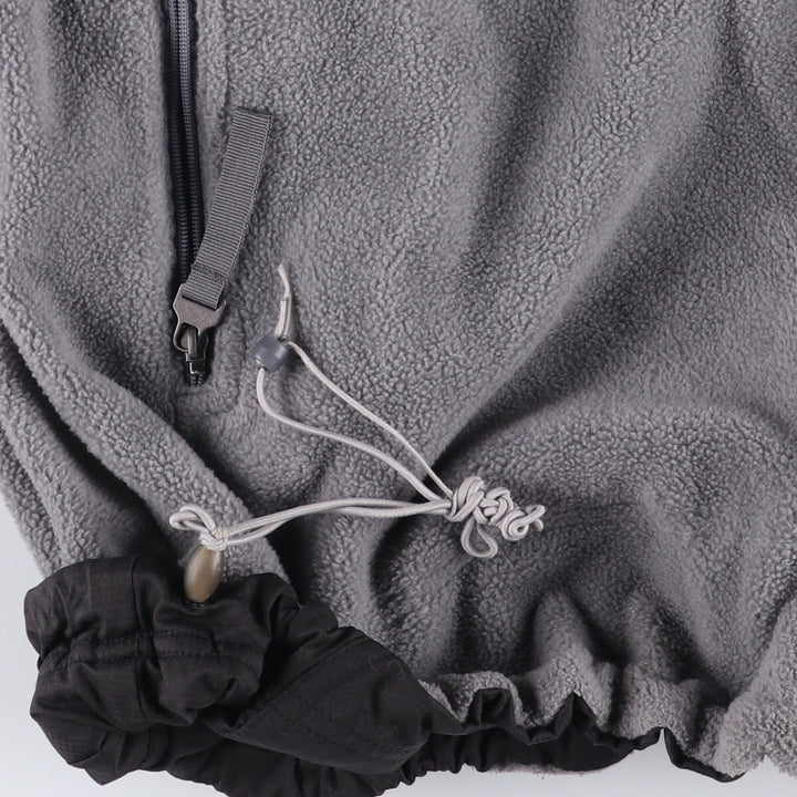 2000'S Nike reversible half-zip hooded ripstop warm-up pullover, men's size M polyester black type Vintage Second Hand