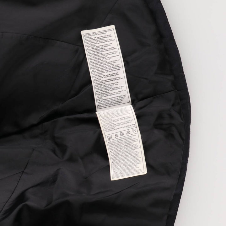 2000'S Nike Back Logo Padded Hoodie Puffer Jacket Men's Size Medium Nylon black type Vintage Second Hand