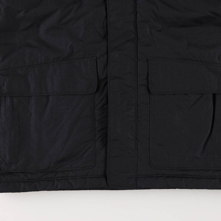 2000'S Nike Back Logo Padded Hoodie Puffer Jacket Men's Size Medium Nylon black type Vintage Second Hand