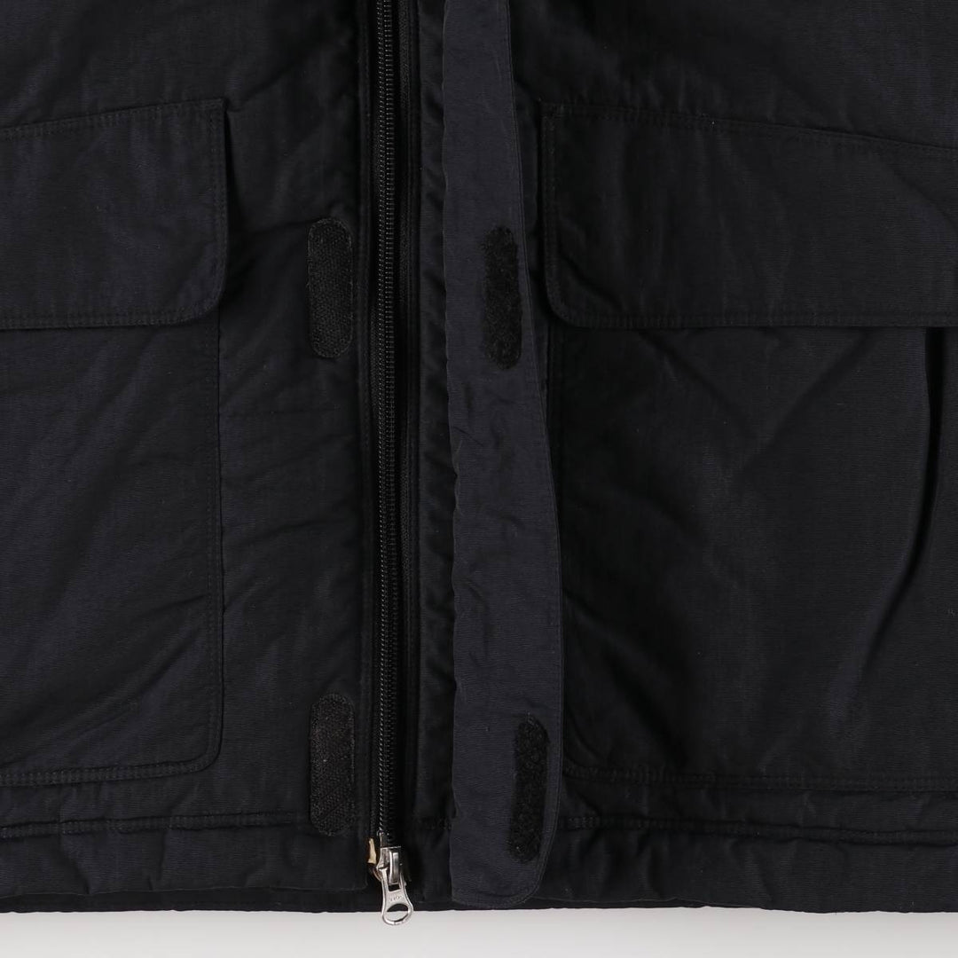 2000'S Nike Back Logo Padded Hoodie Puffer Jacket Men's Size Medium Nylon black type Vintage Second Hand