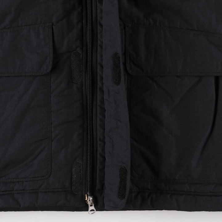 2000'S Nike Back Logo Padded Hoodie Puffer Jacket Men's Size Medium Nylon black type Vintage Second Hand