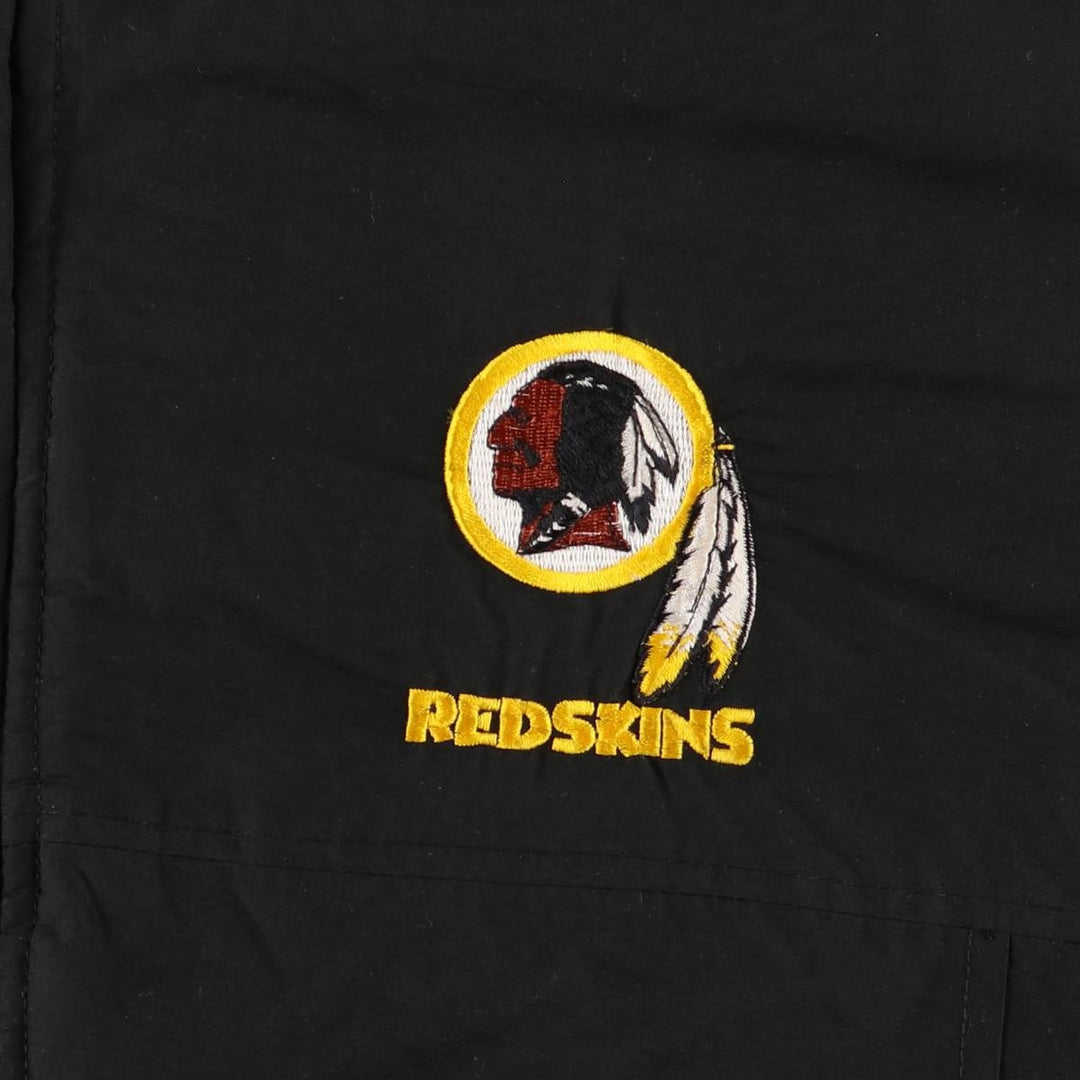 90'S Starter Washington Redskins Padded Puffer Jacket, Men's Size Medium, Vintage polyester black type Vintage Second Hand