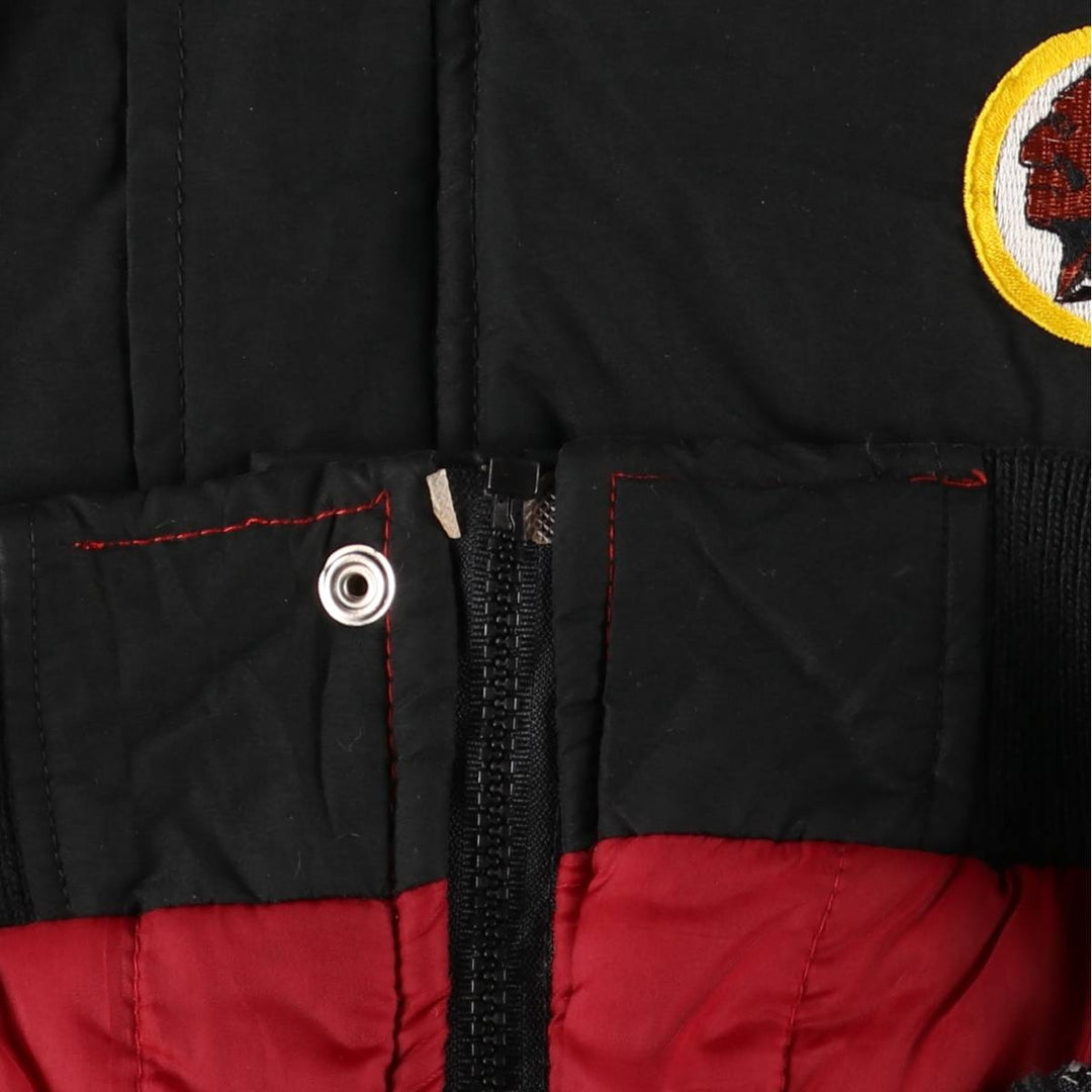 90'S Starter Washington Redskins Padded Puffer Jacket, Men's Size Medium, Vintage polyester black type Vintage Second Hand