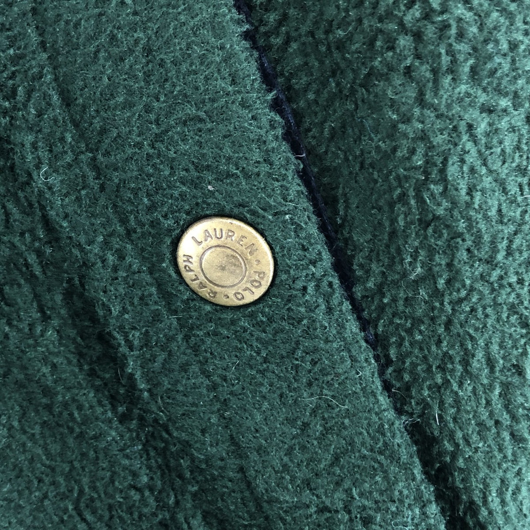 Vintage 90'S Ralph Lauren swing-top fleece jacket, made in the USA, size M. polyester green type Vintage Second Hand