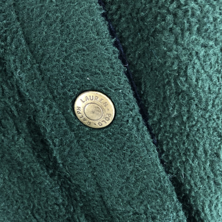 Vintage 90'S Ralph Lauren swing-top fleece jacket, made in the USA, size M. polyester green type Vintage Second Hand