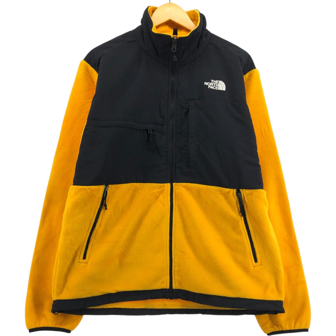 THE NORTH FACE Denali Jacket, Nylon x Fleece Jacket, Men's M size polyester yellow type Vintage Second Hand