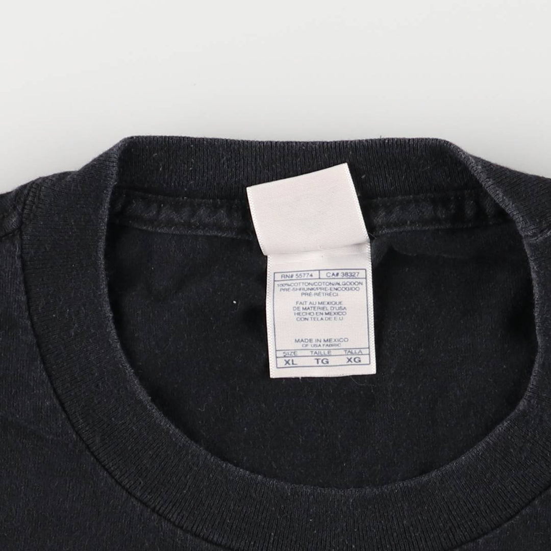 ALSTYLE Printed T-shirt, Men's XL cotton black type Vintage Second Hand
