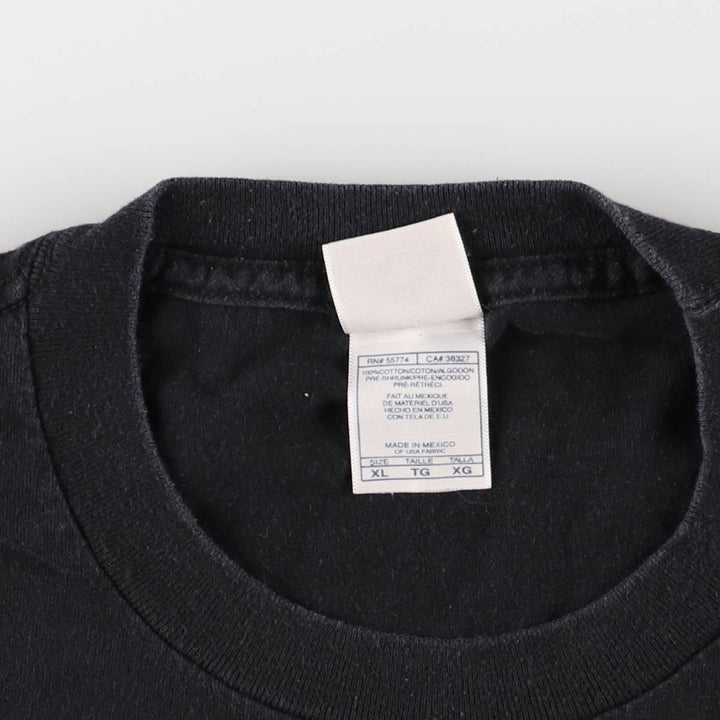 ALSTYLE Printed T-shirt, Men's XL cotton black type Vintage Second Hand