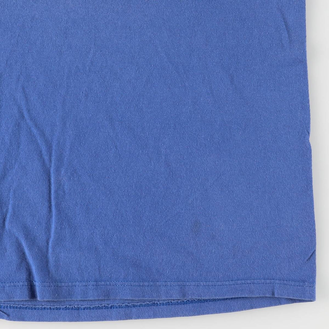 Vintage 90'S H.WOLF and SONS printed T-shirt, Made in USA, Men's Size L cotton blue type Vintage Second Hand