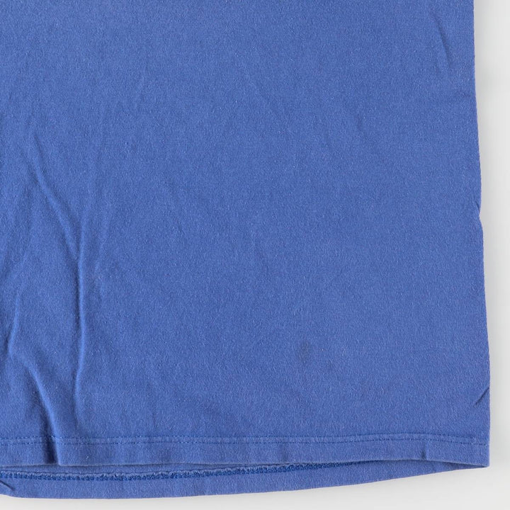 Vintage 90'S H.WOLF and SONS printed T-shirt, Made in USA, Men's Size L cotton blue type Vintage Second Hand