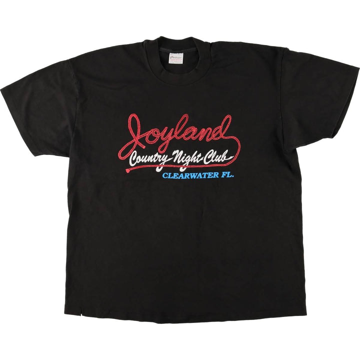 Vintage 90'S Stedman Printed T-Shirt, Made in USA, Men's XL cotton black type Vintage Second Hand