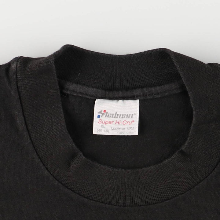 Vintage 90'S Stedman Printed T-Shirt, Made in USA, Men's XL cotton black type Vintage Second Hand
