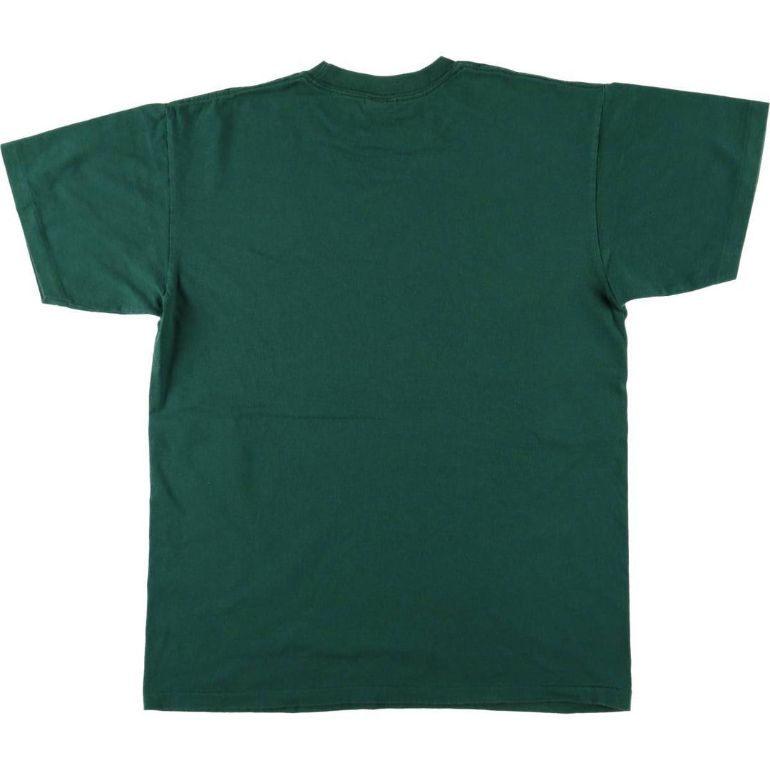 Anvil Vintage Printed T-Shirt, Men's Size L cotton green type Vintage Second Hand
