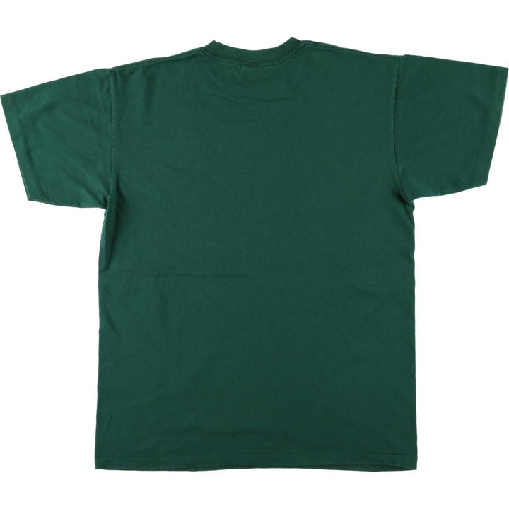 Anvil Vintage Printed T-Shirt, Men's Size L cotton green type Vintage Second Hand