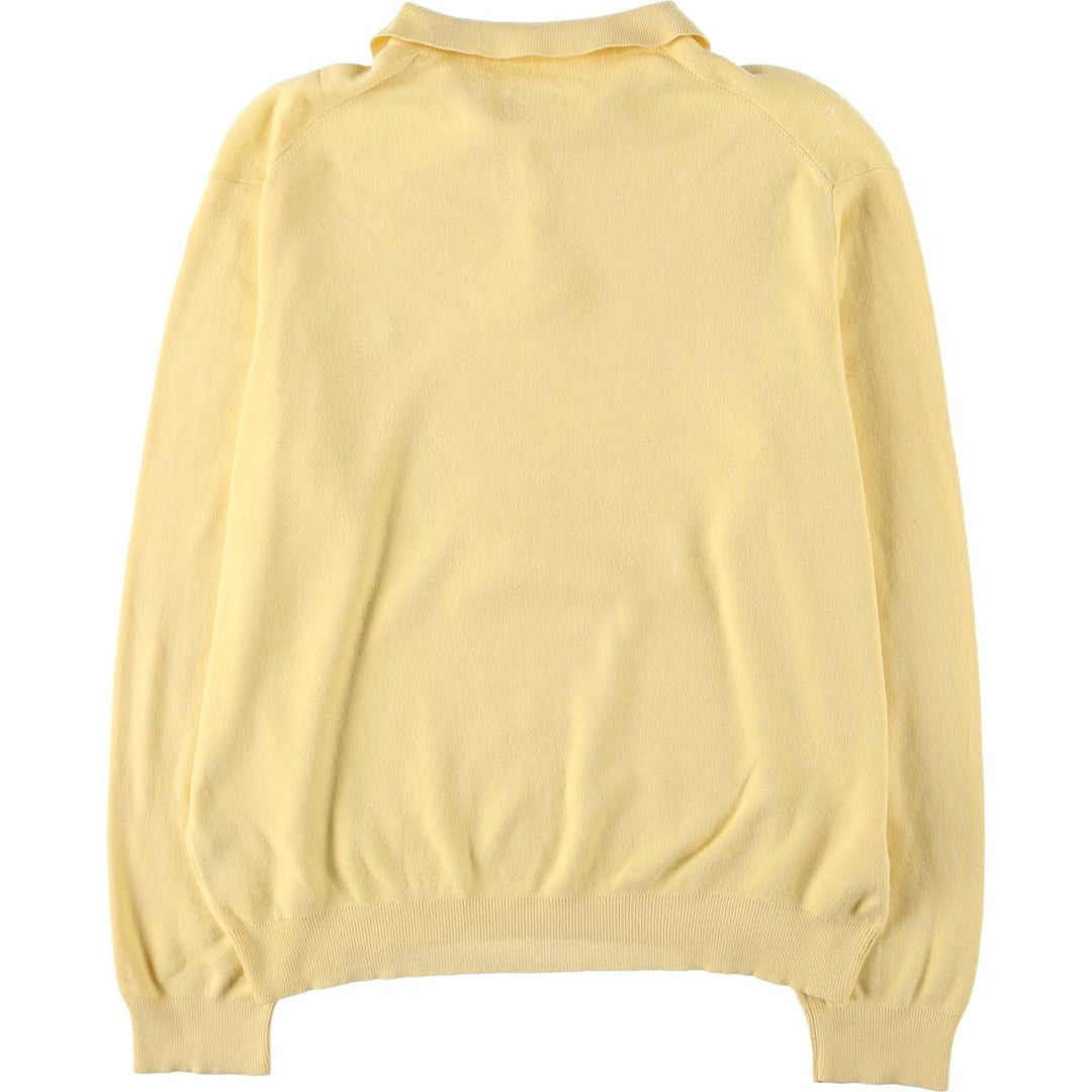 Ralph Lauren POLO by Ralph Lauren Polo knit sweater, men's size M Pima Cotton yellow type Vintage Second Hand