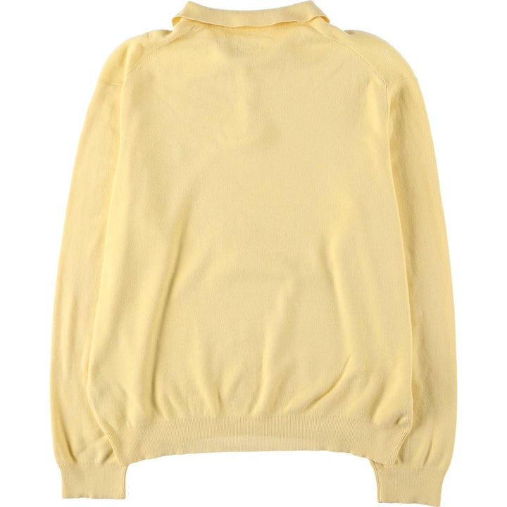 Ralph Lauren POLO by Ralph Lauren Polo knit sweater, men's size M Pima Cotton yellow type Vintage Second Hand