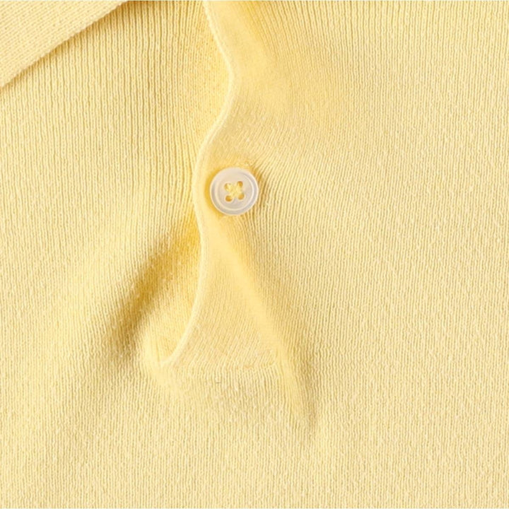 Ralph Lauren POLO by Ralph Lauren Polo knit sweater, men's size M Pima Cotton yellow type Vintage Second Hand