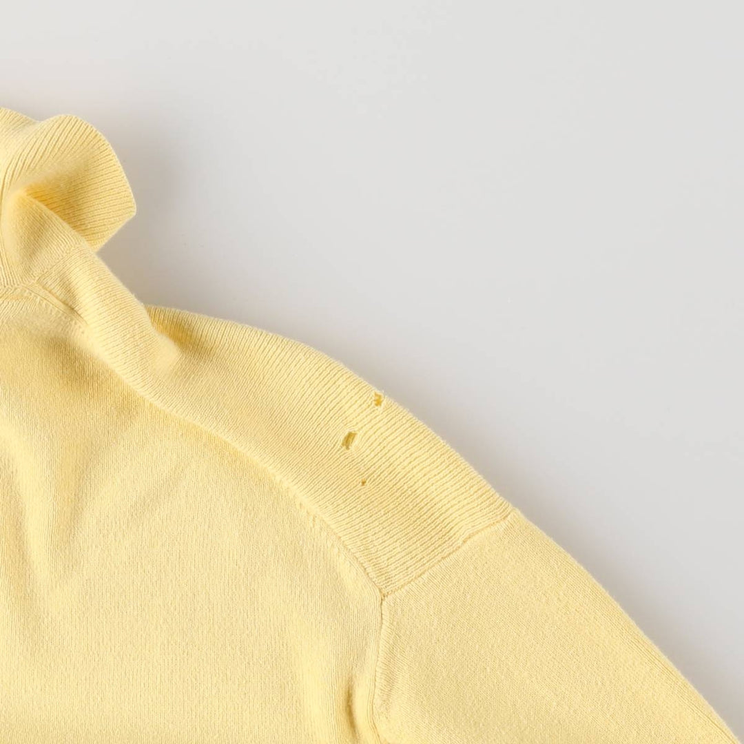 Ralph Lauren POLO by Ralph Lauren Polo knit sweater, men's size M Pima Cotton yellow type Vintage Second Hand