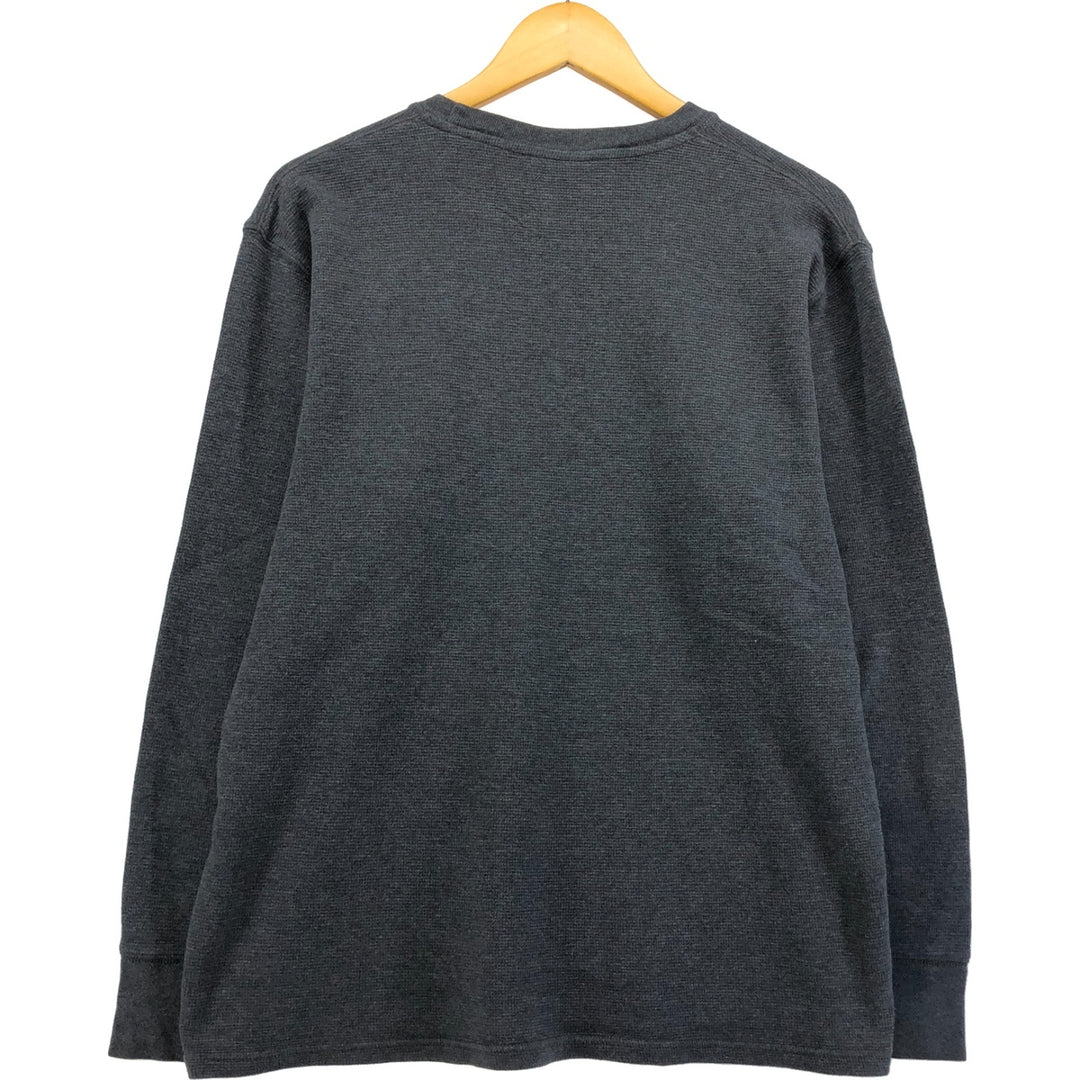 Ralph Lauren POLO RALPH LAUREN SLEEPWEAR Thermal Long T-shirt Waffle Men's L size cotton gray type Vintage Second Hand