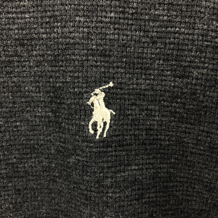 Ralph Lauren POLO RALPH LAUREN SLEEPWEAR Thermal Long T-shirt Waffle Men's L size cotton gray type Vintage Second Hand