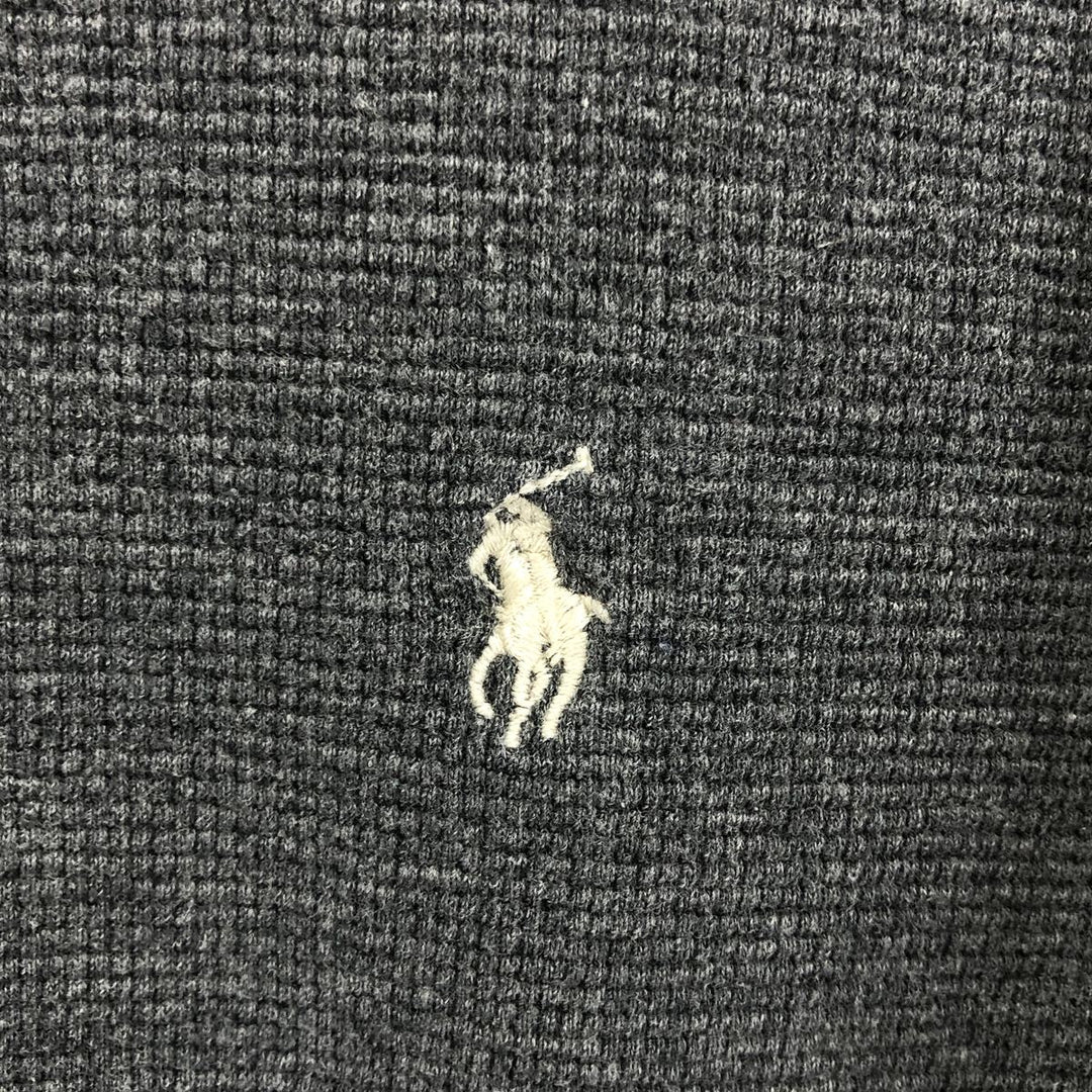 Ralph Lauren POLO RALPH LAUREN Thermal Long T-shirt Waffle Men's XL cotton gray type Vintage Second Hand