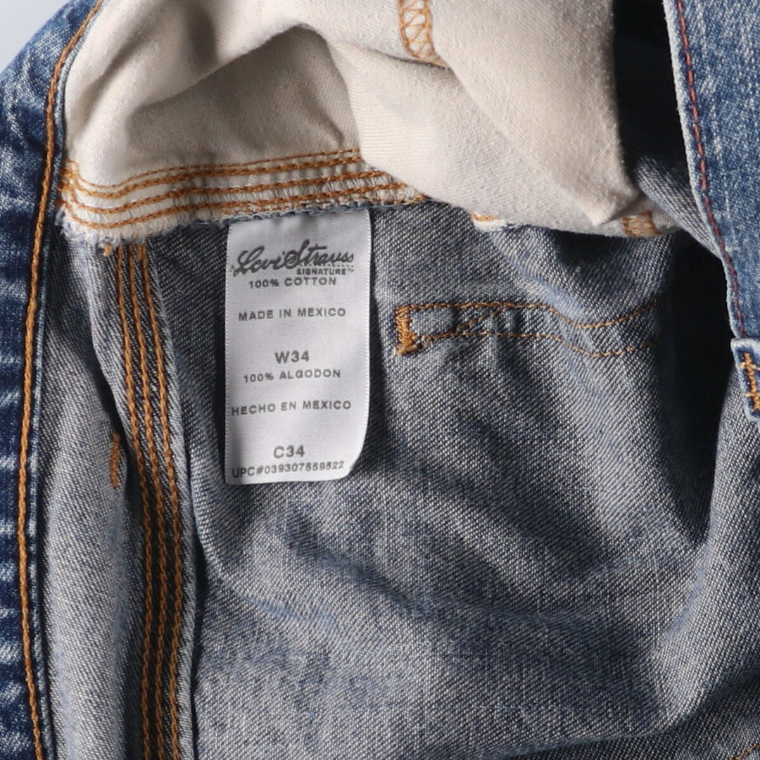 Levi's Signature Denim Painter Shorts, Men's Size 36 cotton Blue type light blue Vintage Second Hand