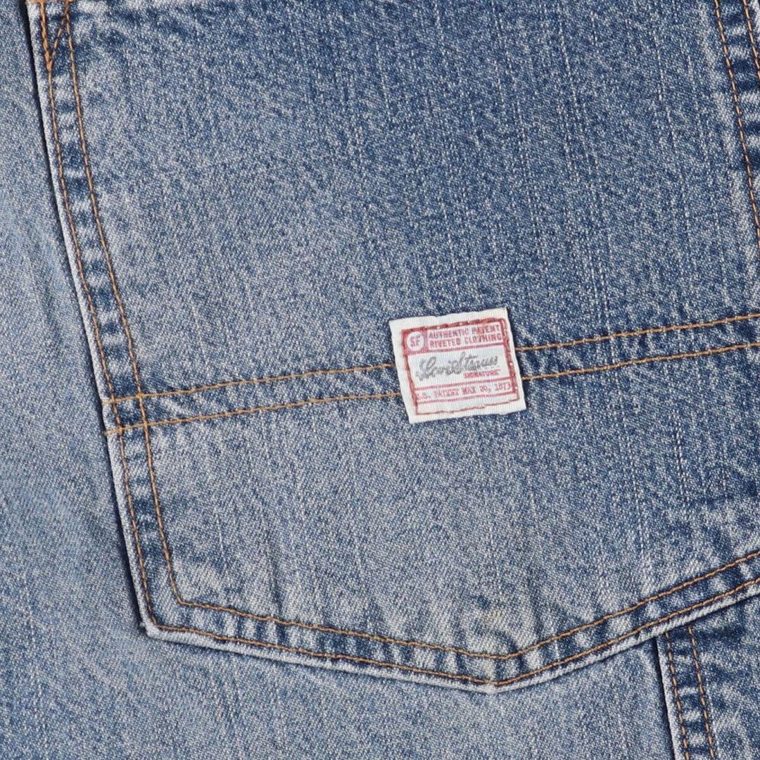 Levi's Signature Denim Painter Shorts, Men's Size 36 cotton Blue type light blue Vintage Second Hand