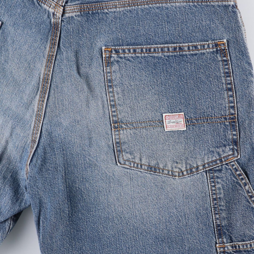 Levi's Signature Denim Painter Shorts, Men's Size 36 cotton Blue type light blue Vintage Second Hand