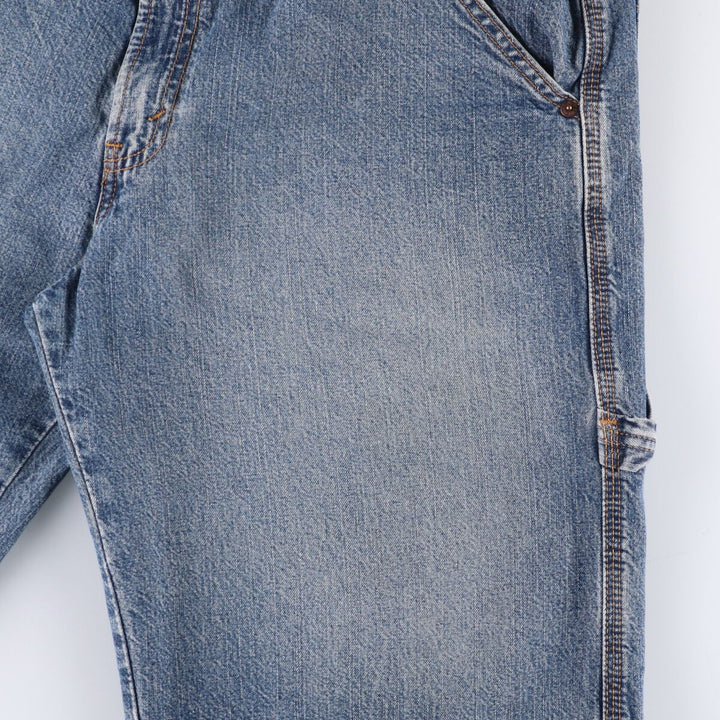 Levi's Signature Denim Painter Shorts, Men's Size 36 cotton Blue type light blue Vintage Second Hand