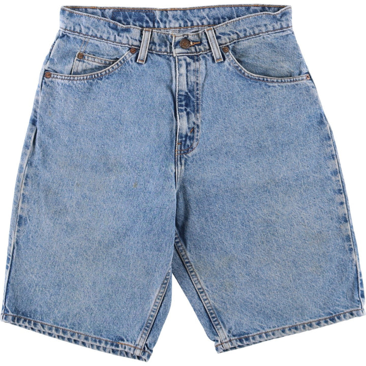Levi's 550 Relaxed Fit Denim Shorts with Orange Tab, Men's Size W30 cotton Blue type light blue Vintage Second Hand