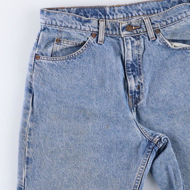 Levi's 550 Relaxed Fit Denim Shorts with Orange Tab, Men's Size W30 cotton Blue type light blue Vintage Second Hand