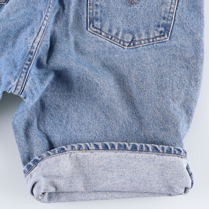Levi's 550 Relaxed Fit Denim Shorts with Orange Tab, Men's Size W30 cotton Blue type light blue Vintage Second Hand