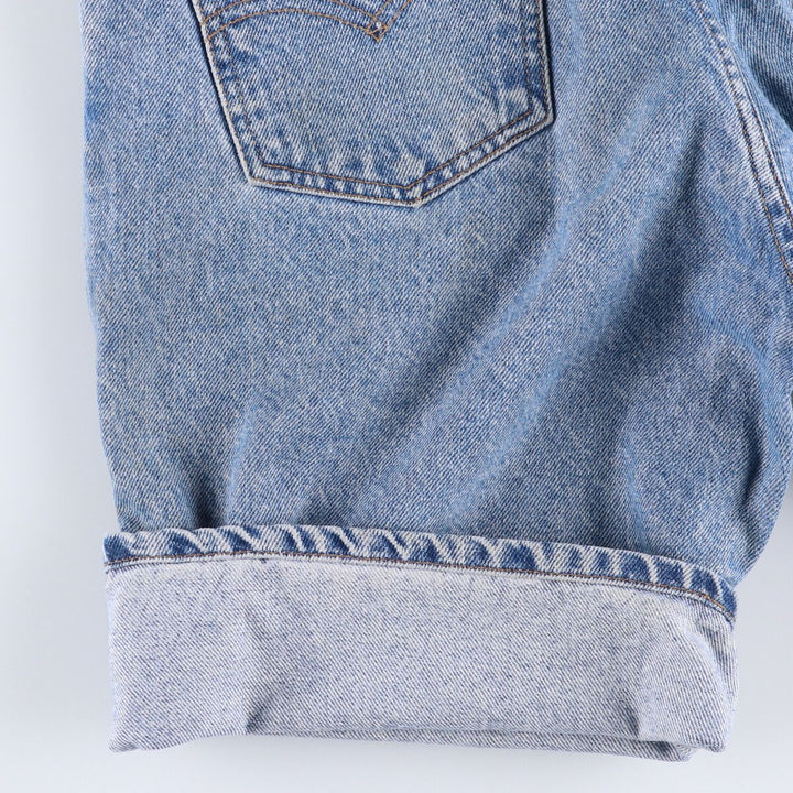 Levi's 550 Relaxed Fit Denim Shorts with Orange Tab, Men's Size W30 cotton Blue type light blue Vintage Second Hand