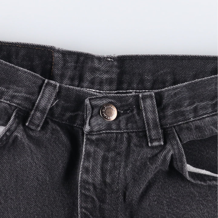 Wrangler Men's Black Denim Shorts, Size W29 cotton black type Vintage Second Hand