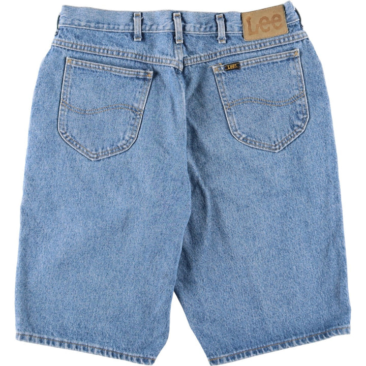 Lee Men's Denim Shorts, Jorts, Made in USA, Size W35 cotton Blue type light blue Vintage Second Hand