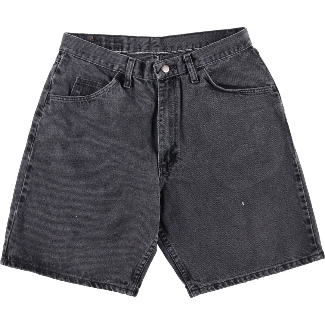 Wrangler Black Denim Shorts, Shorts, Men's, W32 equivalent cotton black type Vintage Second Hand