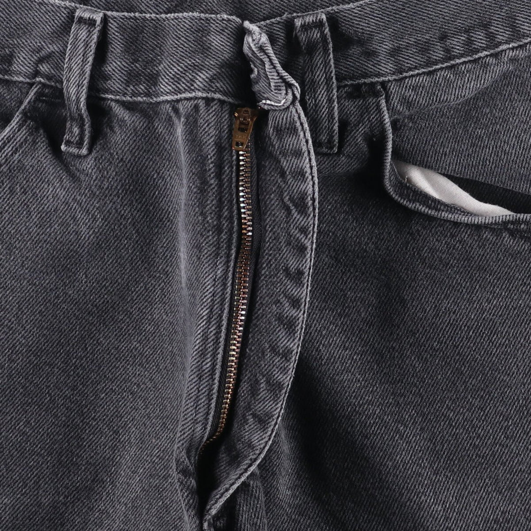 Wrangler Black Denim Shorts, Shorts, Men's, W32 equivalent cotton black type Vintage Second Hand