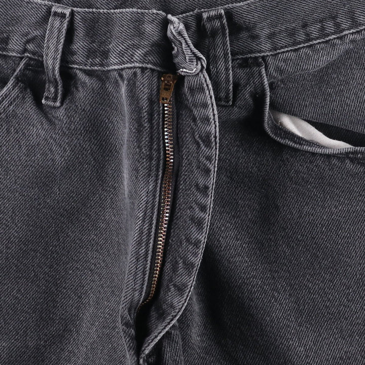 Wrangler Black Denim Shorts, Shorts, Men's, W32 equivalent cotton black type Vintage Second Hand