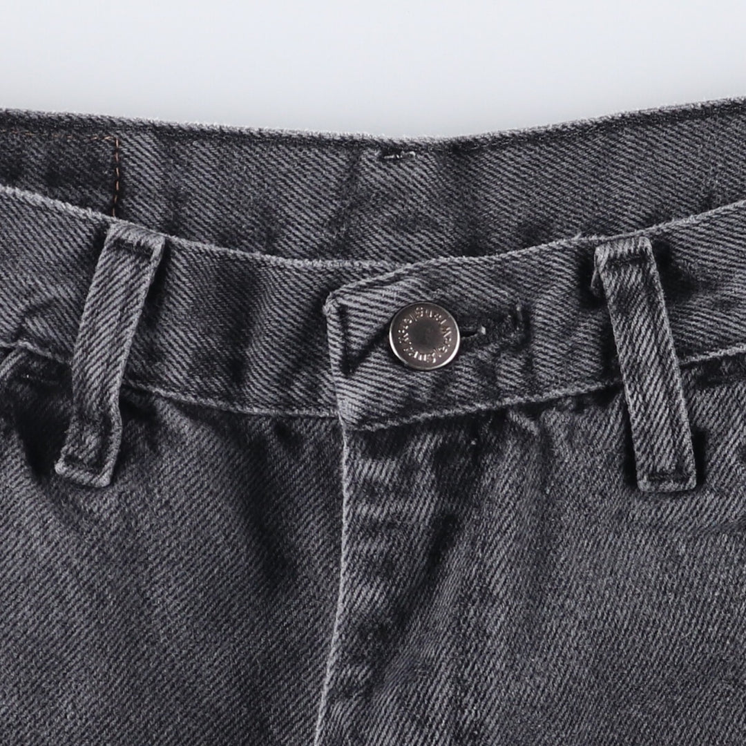Wrangler Black Denim Shorts, Shorts, Men's, W32 equivalent cotton black type Vintage Second Hand