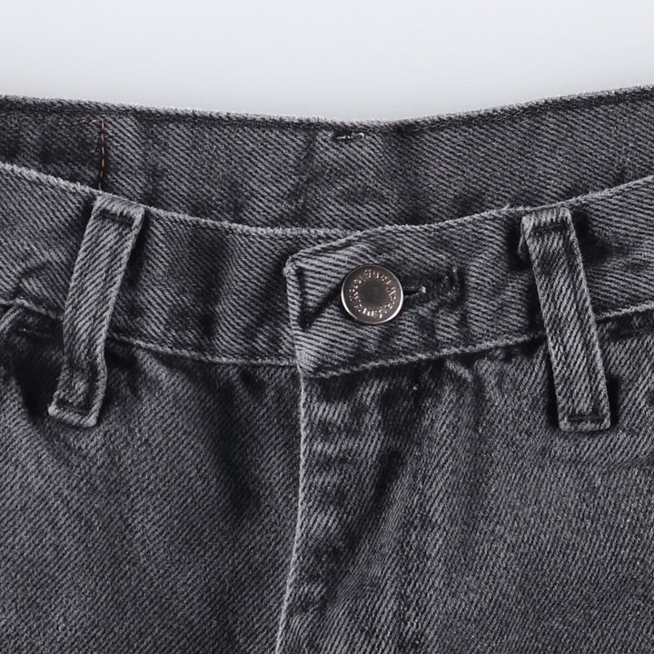 Wrangler Black Denim Shorts, Shorts, Men's, W32 equivalent cotton black type Vintage Second Hand