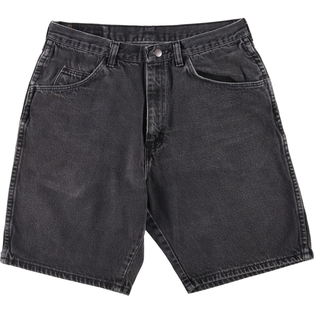 Wrangler Black Denim Shorts, Shorts, Men's, W31 equivalent unclear black type Vintage Second Hand