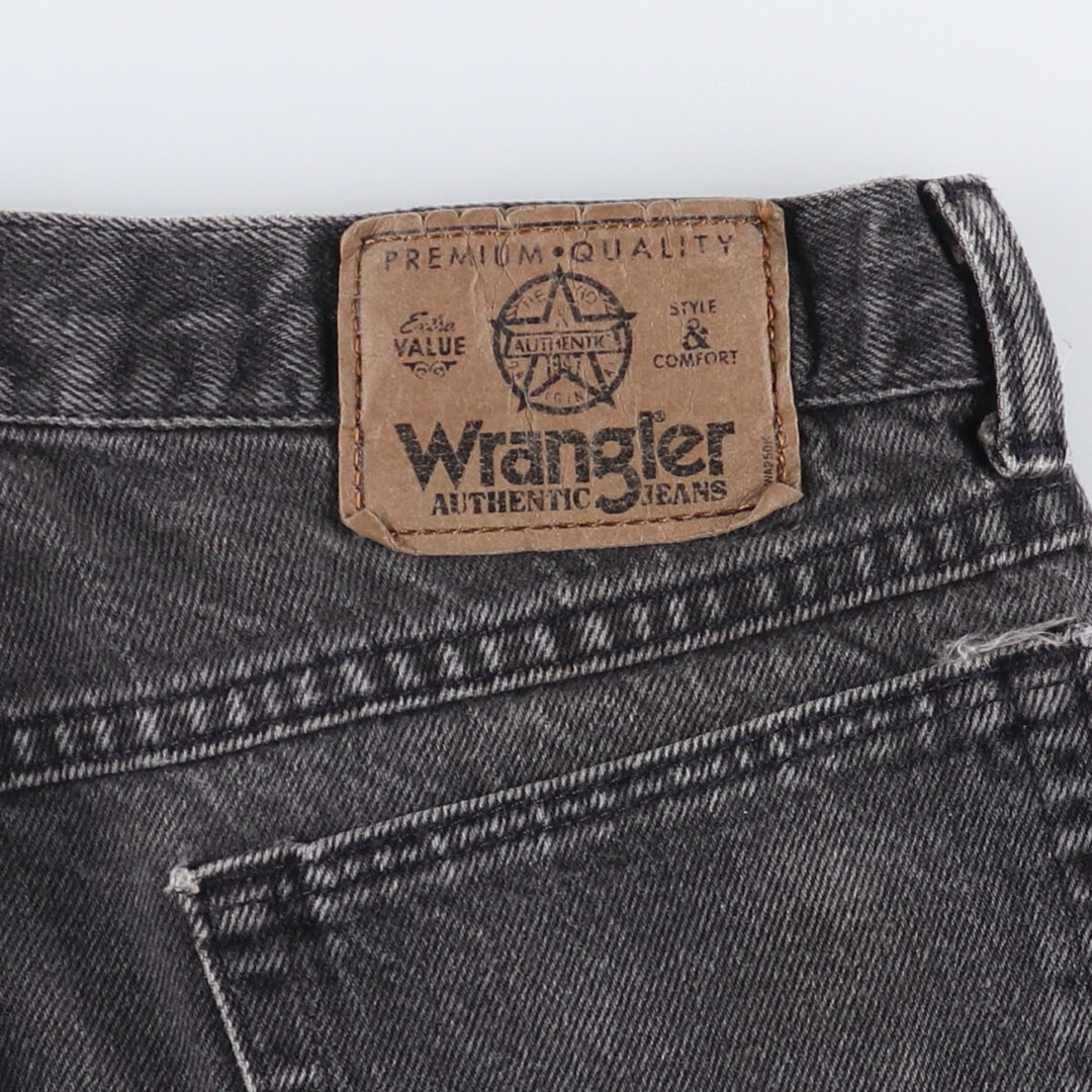 Wrangler Black Denim Shorts, Shorts, Men's, W31 equivalent unclear black type Vintage Second Hand