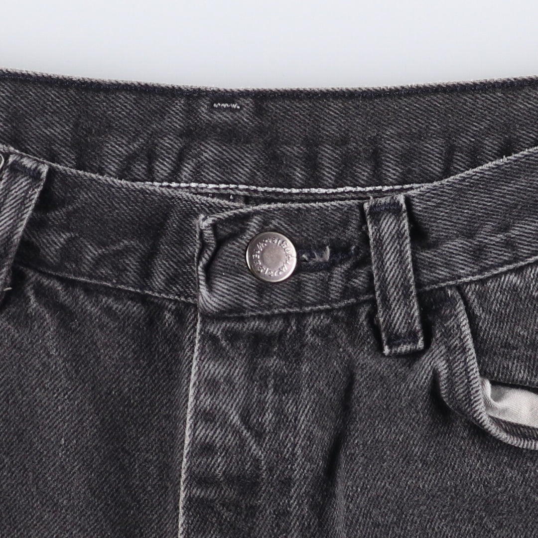 Wrangler Black Denim Shorts, Shorts, Men's, W31 equivalent unclear black type Vintage Second Hand