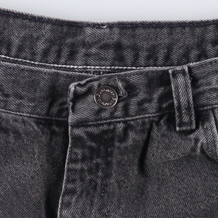 Wrangler Black Denim Shorts, Shorts, Men's, W34 cotton black type Vintage Second Hand