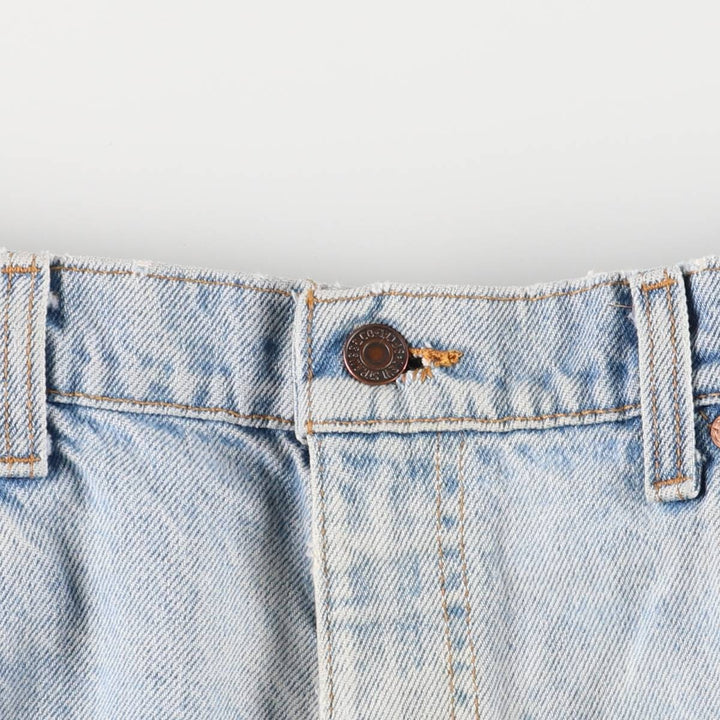 90'S Levi's 36550-0214 Orange Tab Denim Shorts, Made in USA, Men's Size 36, Vintage cotton blue type Vintage Second Hand