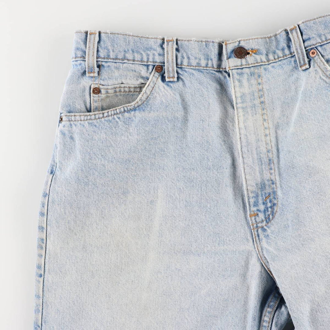 90'S Levi's 36550-0214 Orange Tab Denim Shorts, Made in USA, Men's Size 36, Vintage cotton blue type Vintage Second Hand