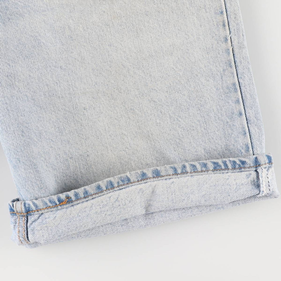 90'S Levi's 36550-0214 Orange Tab Denim Shorts, Made in USA, Men's Size 36, Vintage cotton blue type Vintage Second Hand