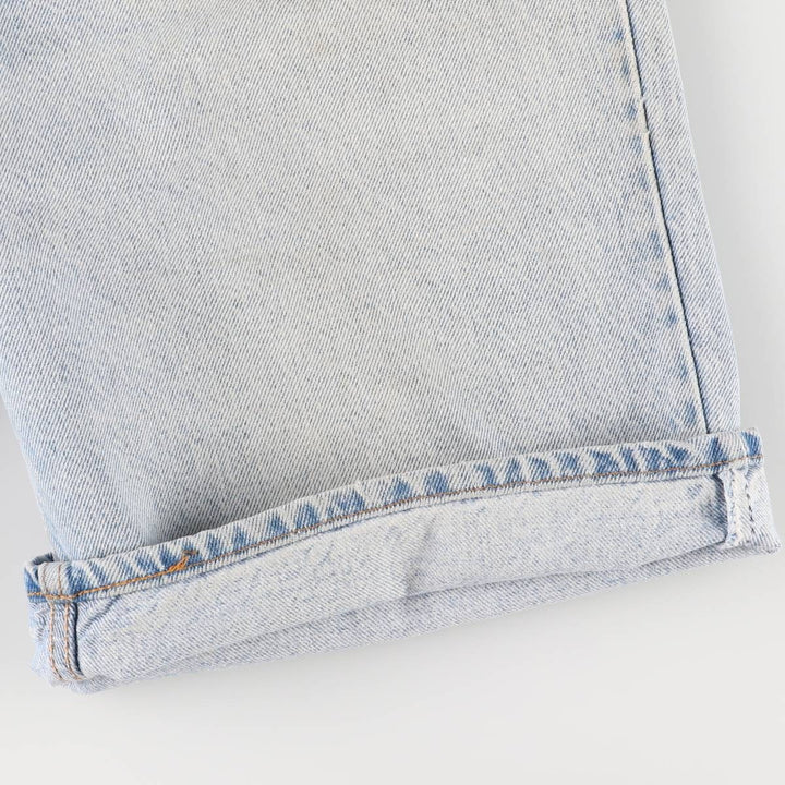 90'S Levi's 36550-0214 Orange Tab Denim Shorts, Made in USA, Men's Size 36, Vintage cotton blue type Vintage Second Hand